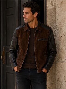 Vintage Paco Rabanne Brown Leather Jacket